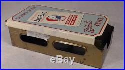 Vtg Zig Zag Tin Cigarette Tobacco Rolling Paper Dispenser Advertising Sign Store