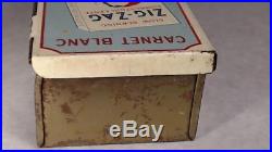 Vtg Zig Zag Tin Cigarette Tobacco Rolling Paper Dispenser Advertising Sign Store