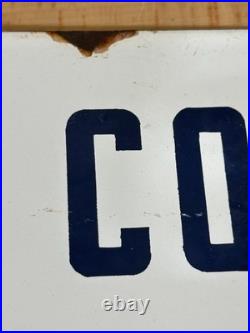 Vtg original Porcelain Humble oil no smoking lease sign 18 x 24 oil and gas