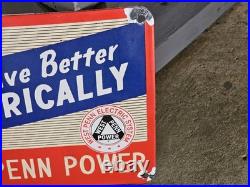 West Penn Electric Sign Vintage Advertising Gas Station Service Reddy Kilowatt